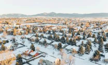 Bozeman Drone Winter 2