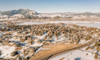 Bozeman drone winter aerial 30
