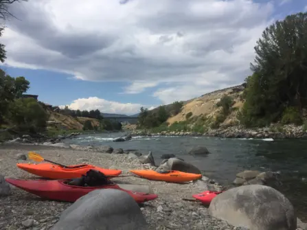 Kayaking Yellowstone River