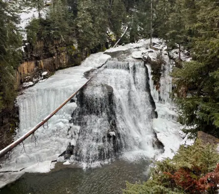 Ousel Falls Winter Big Sky