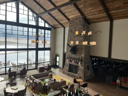 Sage Lodge fireplace